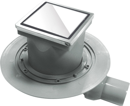 Душевой трап Pestan Confluo Standart Dry 1 White Glass 10x10 фото