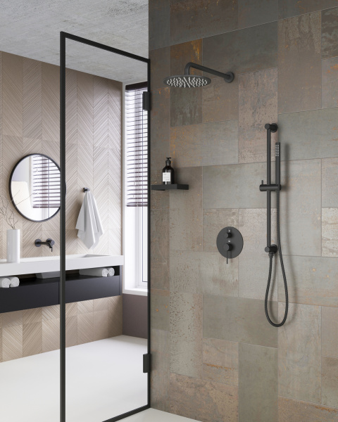 Душевая система скрытого монтажа Timo Saona SX-2309/03SM черная фото