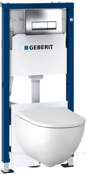 Унитаз с инсталляцией Geberit Acanto 500.128.21.A фото