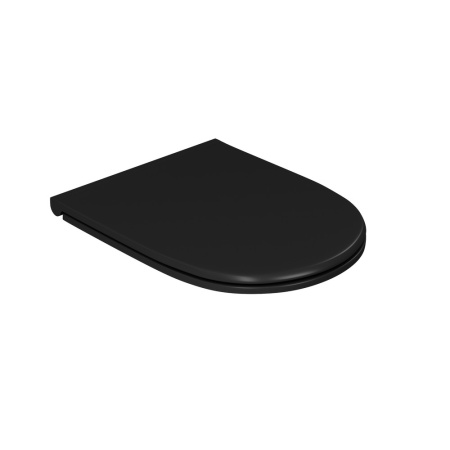 Подвесной унитаз без ободка D&K Matrix DT1396025 черный матовый фото