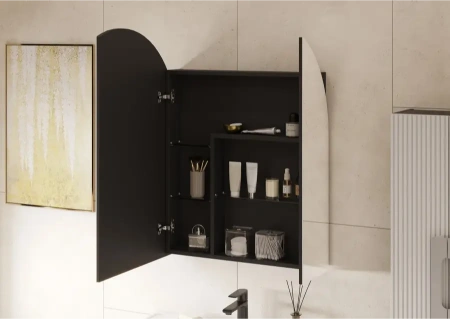 Зеркальный шкаф Акватон Санта-Барбара 80 1A286502CB820 графит фото