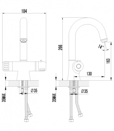 Термостатический смеситель для раковины Lemark Thermo LM7736C фото