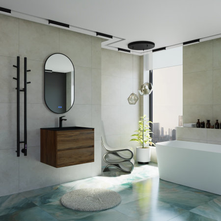 Электрический полотенцесушитель Vincea VTD-1D2BE 25х130 черный, таймер фото