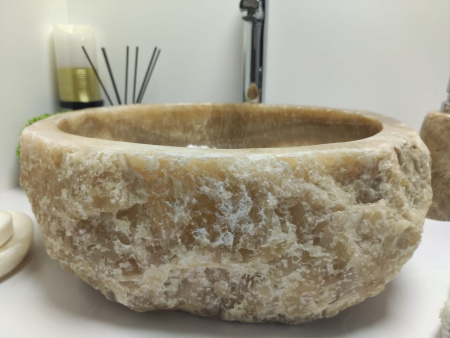 Раковина из оникса Indo Erozy Sunset EO-00422 фото