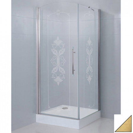 Душевой уголок Cezares Giubileo GIUBILEO-A-11-90-CP-Br-L 90х90 L фото
