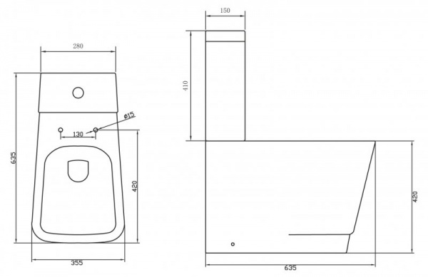 Унитаз напольный с бачком BelBagno Romina BB121CP фото