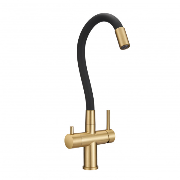 Смеситель для кухни под фильтр Milacio Ultra Naron MCU.560.GDB брашированное золото фото