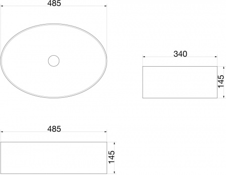 Накладная раковина SantiLine SL-1075 48x34 фото