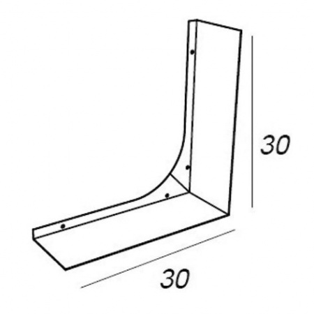 Полка металлическая для зеркала Cezares 45013 фото