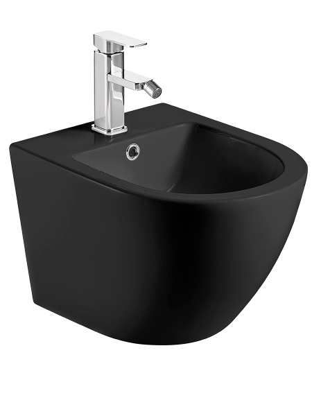 Биде подвесное AQUAme AQM2102MB черный матовый фото