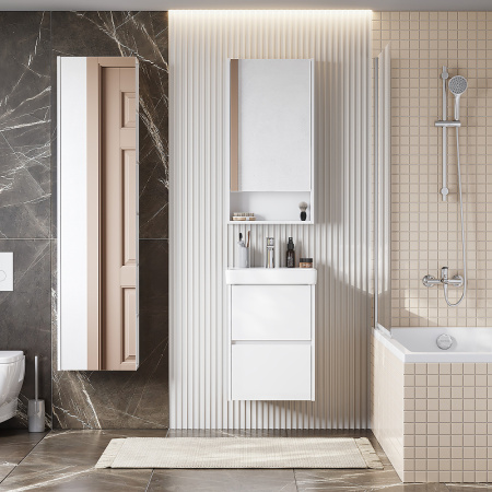 Тумба под раковину Акватон Сканди 45 1A251601SD010 белая фото