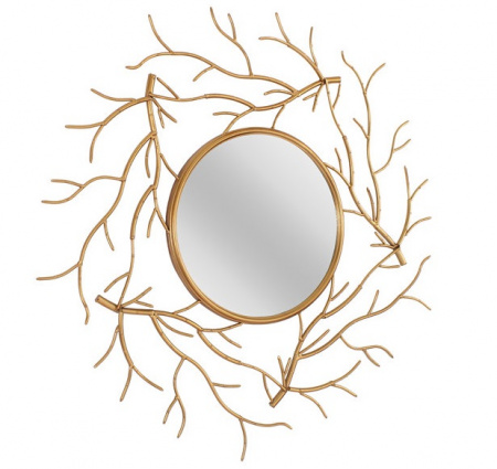 Зеркало в металлической раме Art-zerkalo Sequoia 101х101 фото