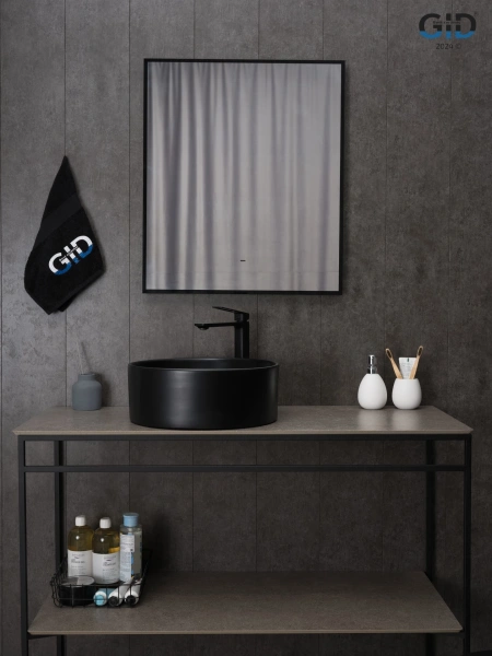 Накладная раковина GID Bm9011 53368 40x40 черная матовая фото