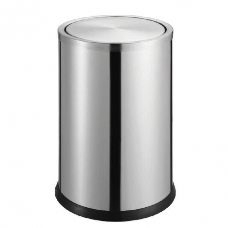 Мусорное ведро для ванной WeltWasser WW BINGO MT 6L матовая сталь фото