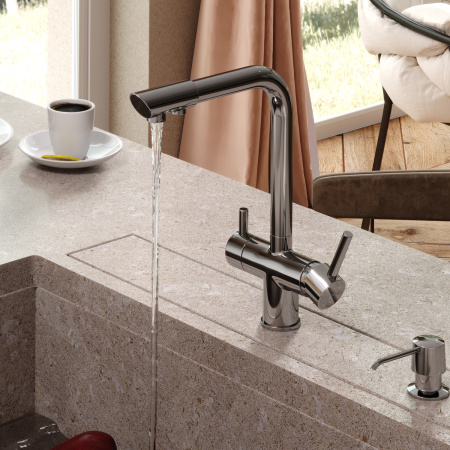 Смеситель для кухни под фильтр WasserKRAFT A8317 хромоникель фото