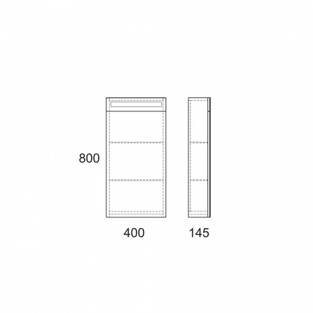 Зеркало-шкаф OWL 1975 Runn 40 OW07.04.00 фото