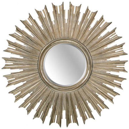 Зеркало в раме солнце Art-Zerkalo Sunny Silver FA402SL фото