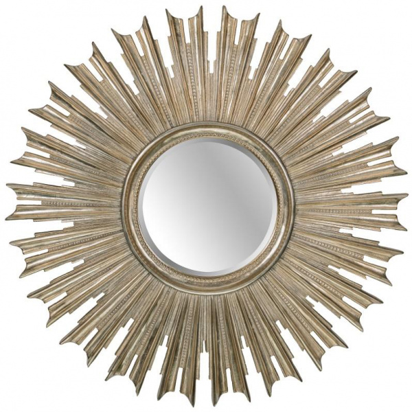 Зеркало в раме солнце Art-Zerkalo Sunny Silver FA402SL фото