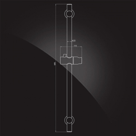 Душевой гарнитур Elghansa Shower Rail SB-03S фото