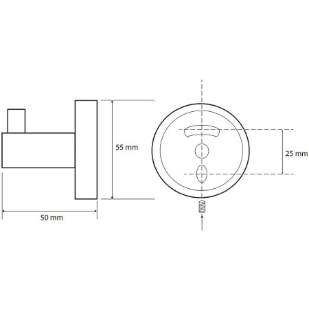 Крючок для ванной одинарный Bemeta Amber 155106022 медное золото фото