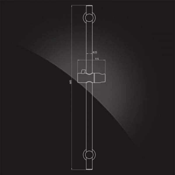 Душевой гарнитур Elghansa Shower Rail SB-03S фото