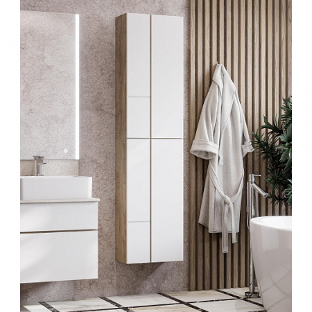 Полуколонна Акватон Мишель 1A243903MIX40 эндгрейн/белый фото