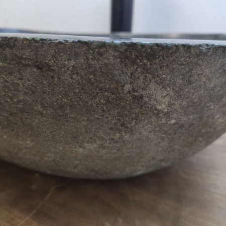 Накладная раковина из речного камня RS01177 (50*36*15) d15a фото