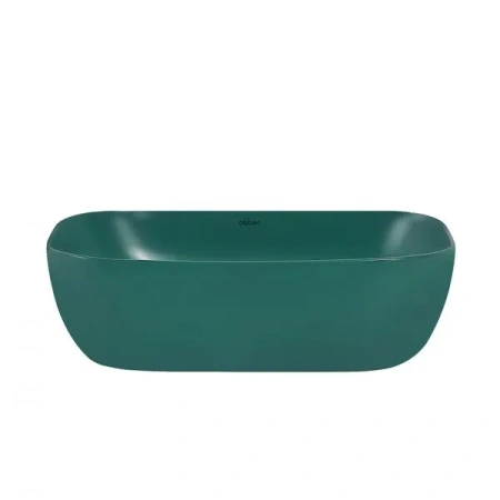 Накладная раковина Abber Rechteck AC2200MBG 46x32 зеленая матовая фото