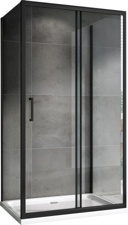 Душевой уголок ABBER Schwarzer Diamant AG30130B-S50B-S50B 130x50 фото