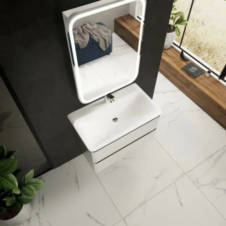 Тумба под раковину Aquame S4 AQM900480WH 80 см, белая фото