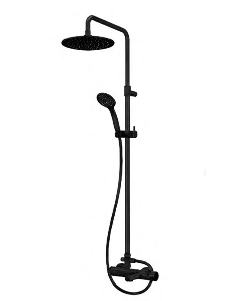Душевая система (стойка) Cezares CZR CZR-B-CVD-NOP черная матовая фото