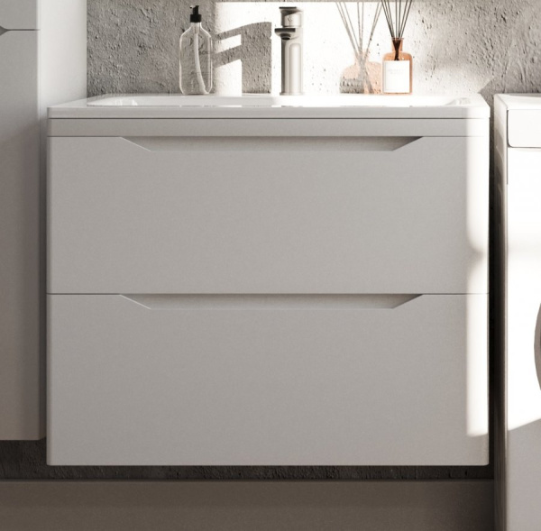 Тумба под раковину Style Line Марелла 70 Люкс Plus СС-00002407 белый глянец антискрейтч фото