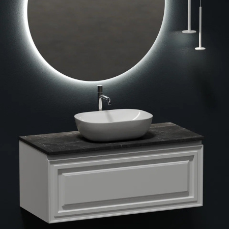 Столешница с отверстием под смеситель Sancos TT100A1X 100 см, black sky фото