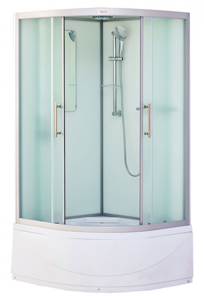 Душевая кабина Esbano ESKB110CRB (со стеклянной крышей) 110х110 фото