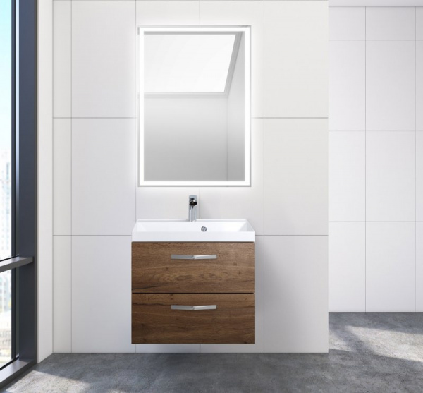 Тумба под раковину Belbagno Aurora AURORA-600-2C-SO-RT Rovere Tabacco фото