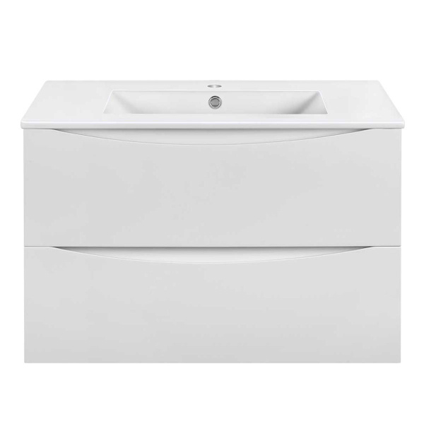 Тумба под раковину Vincea Mia Slim VMC-2MC800S1GW G.White 80 см фото