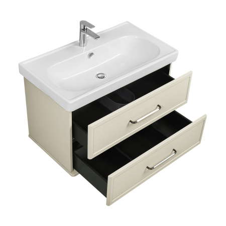 Тумба под раковину Акватон Нео-Классика 85 1A286301NCTG0 белый камень фото